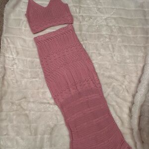 House of Harlow skirt set mauve color